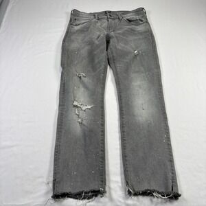 PRPS‎ Jeans Mens 32x29 Black Le Sabre Slim Tapered Grunge Denim